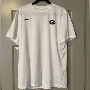 Nike White UGA Short Sleeve Tee